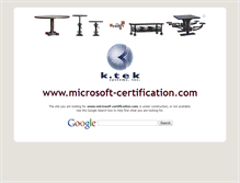 Tablet Screenshot of microsoft-certification.com